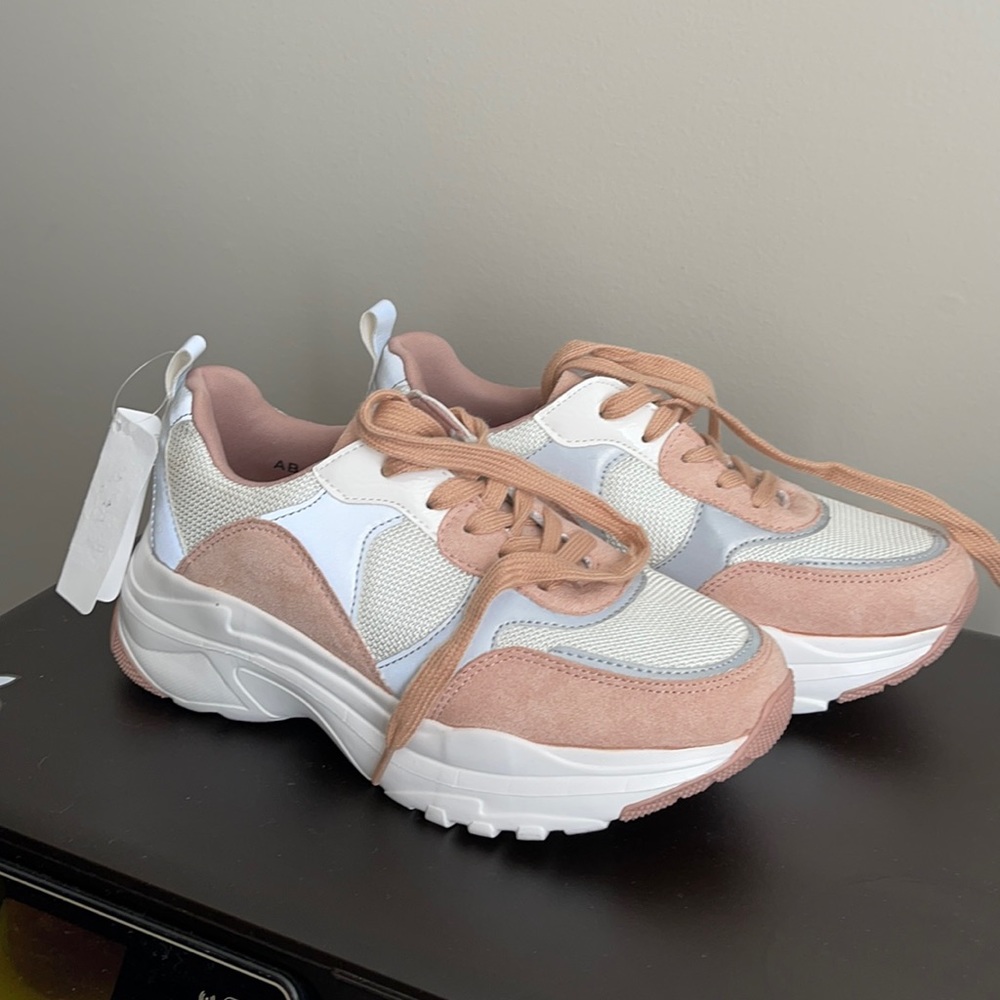 Brand new pink with sneakers